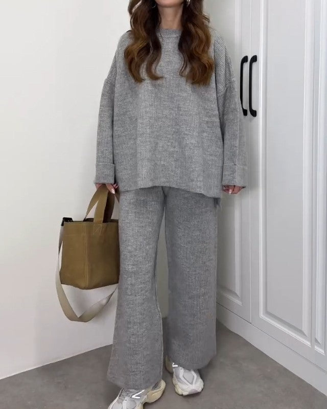 Camille | Cozy Crewneck Two-Piece Set