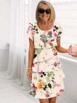 Clémentine | Floral A-Line Spring Midi Dress
