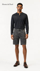 Mario | Functional Denim Cargo Short