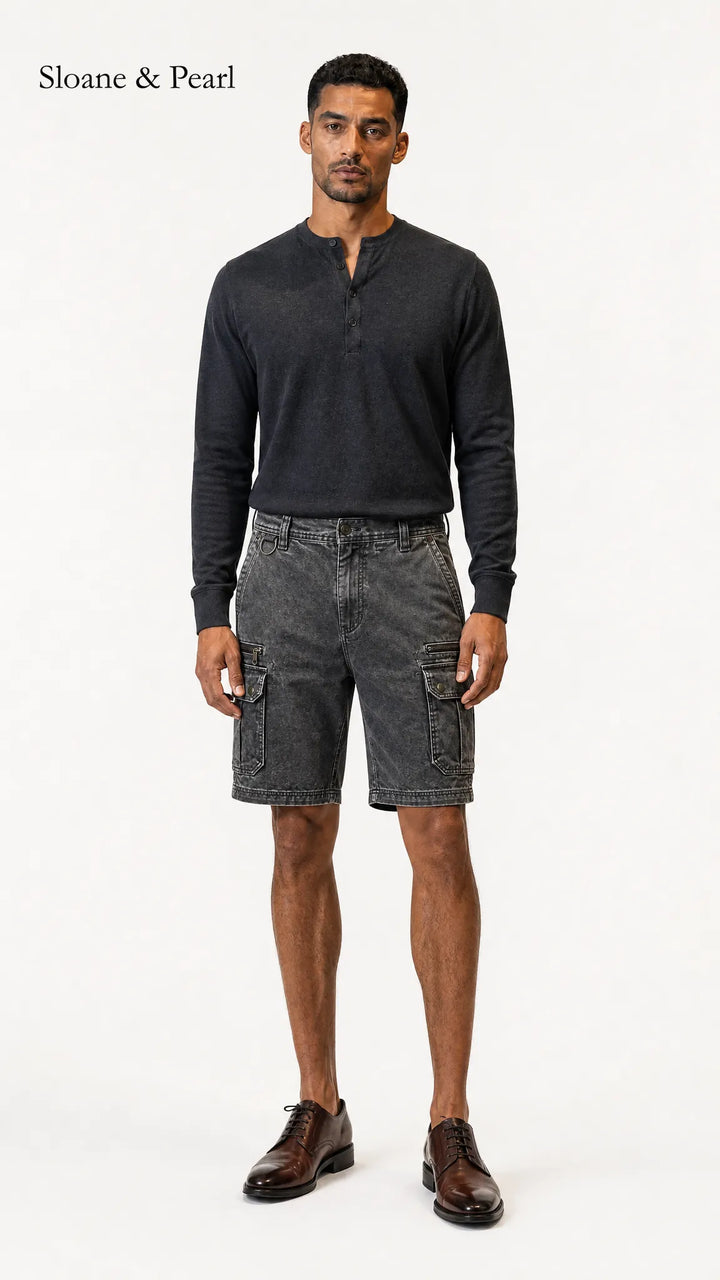 Mario | Functional Denim Cargo Short