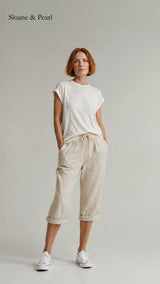 Oaklynn | Cotton Linen Relaxed Shorts