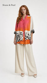Olive | Luminous Printed Blouse