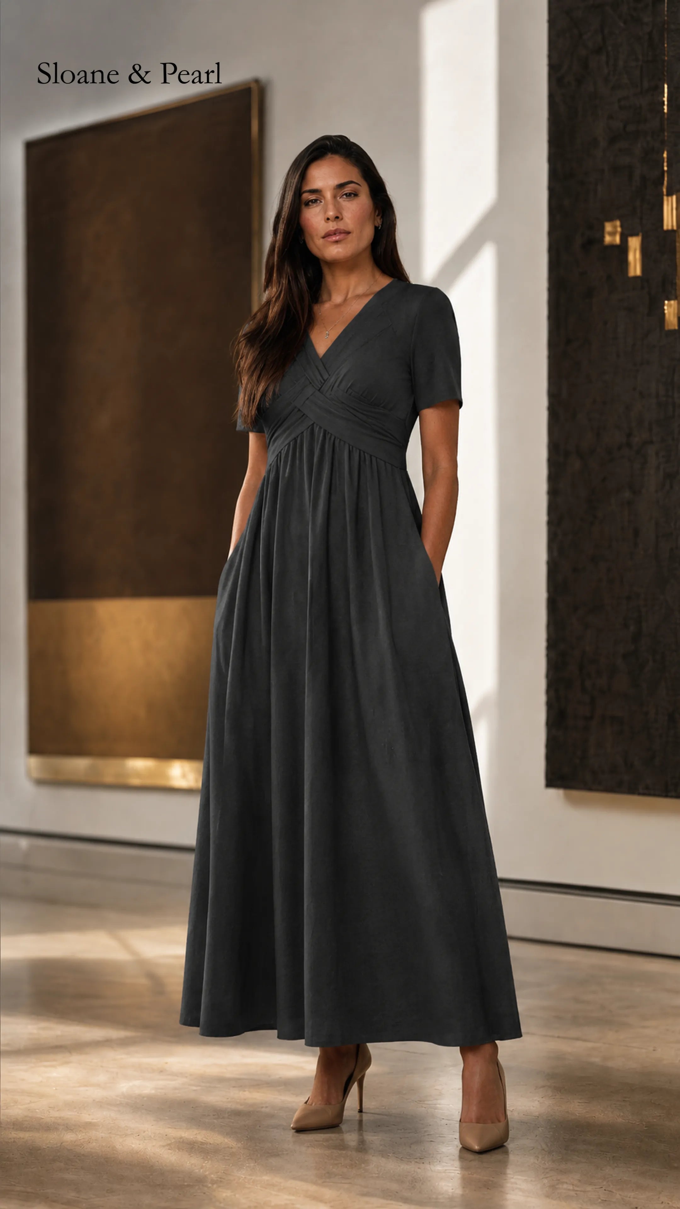 Jessalyn | Elegant Flattering Midi Dress