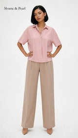 Celia | Collar Button-Down Blouse