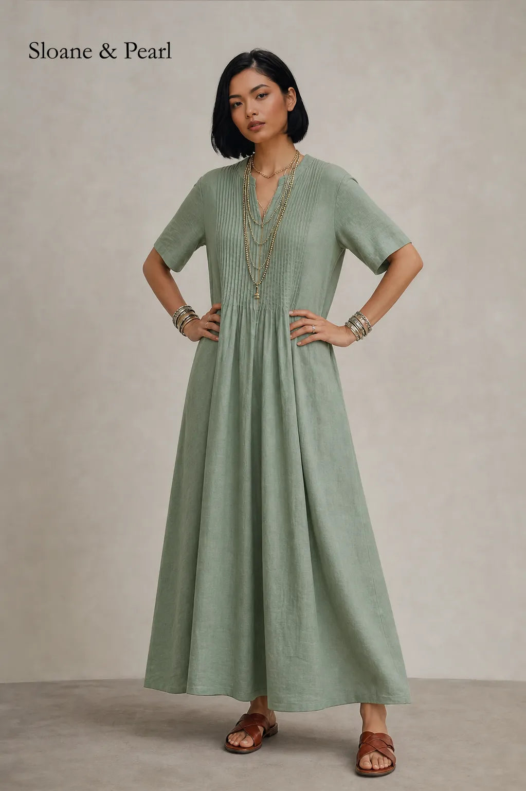 Oaklee | Pleated Dress