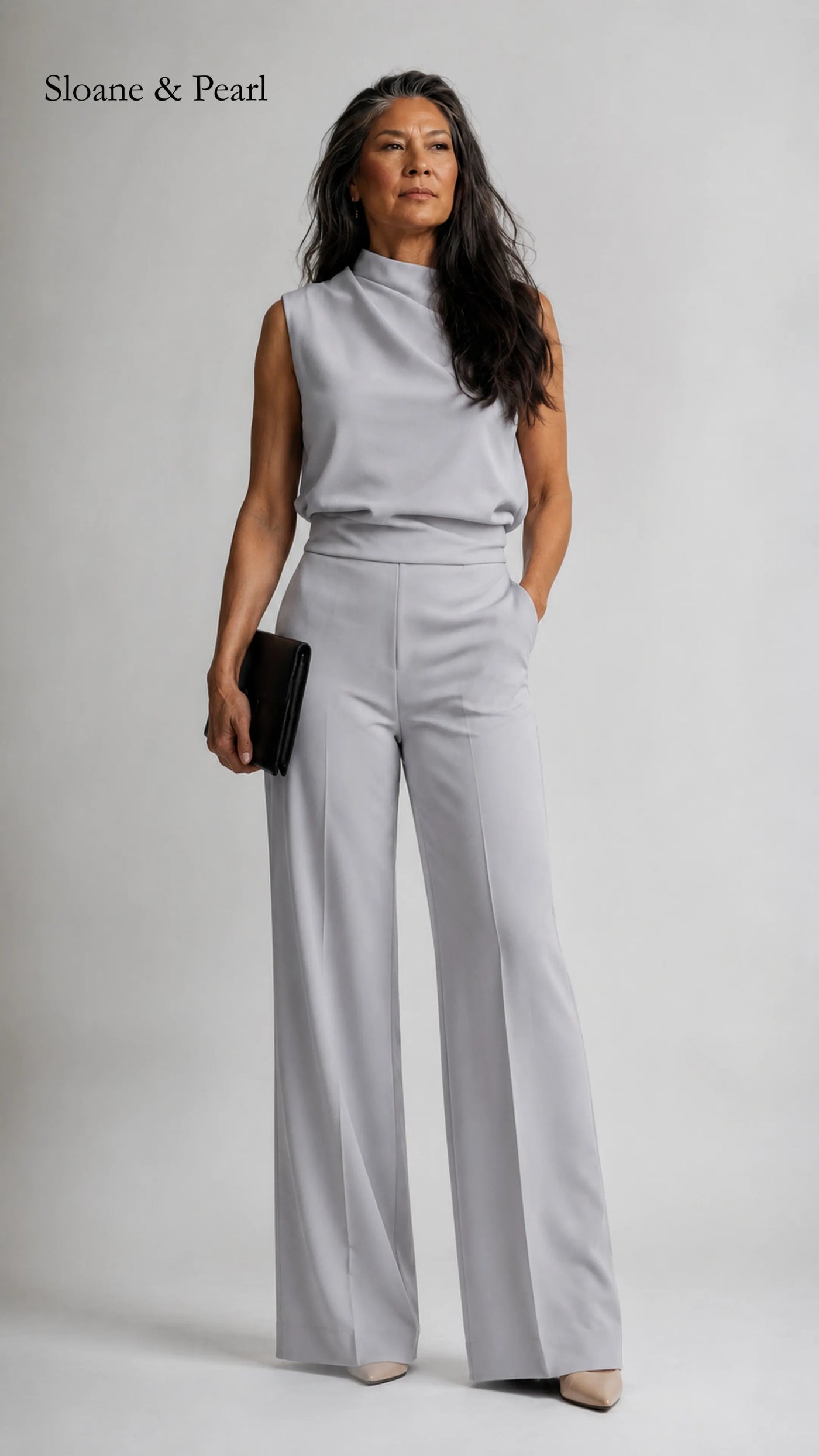 Valborg | Sleeveless Wide-Leg Jumpsuit