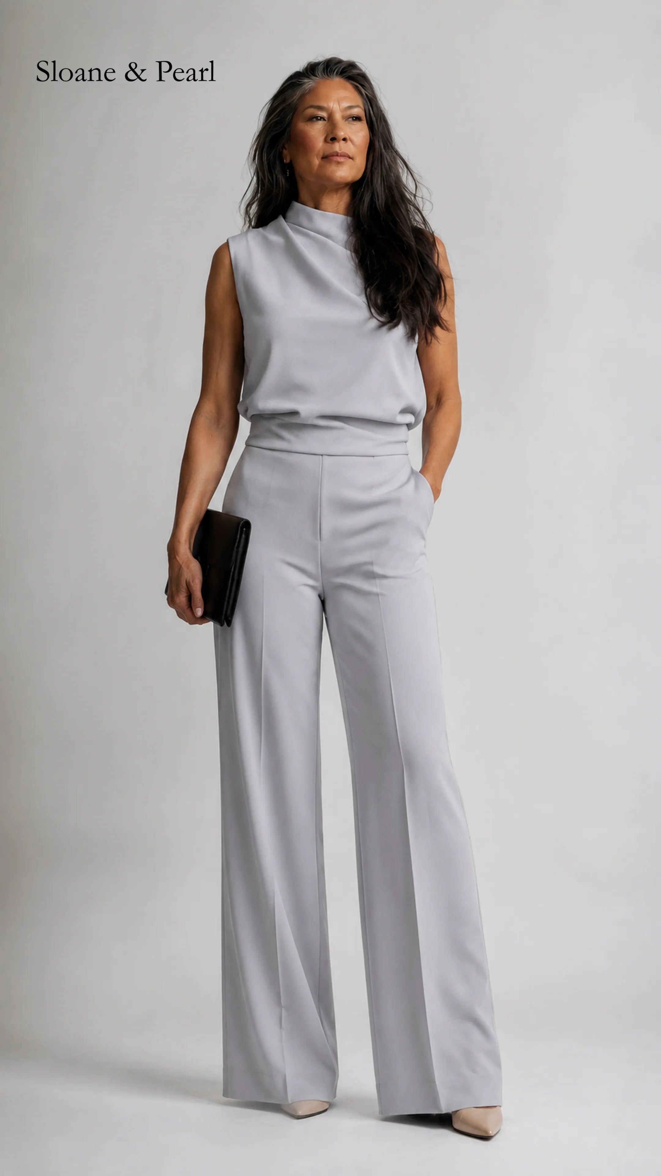 Valborg | Sleeveless Wide-Leg Jumpsuit