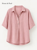 Celia | Collar Button-Down Blouse