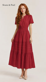 Vickie | Boho A-Line Maxi Dress