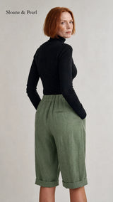 Oaklynn | Cotton Linen Relaxed Shorts