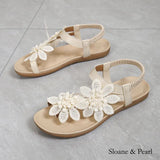 Tyson | Floral Flat Sandal