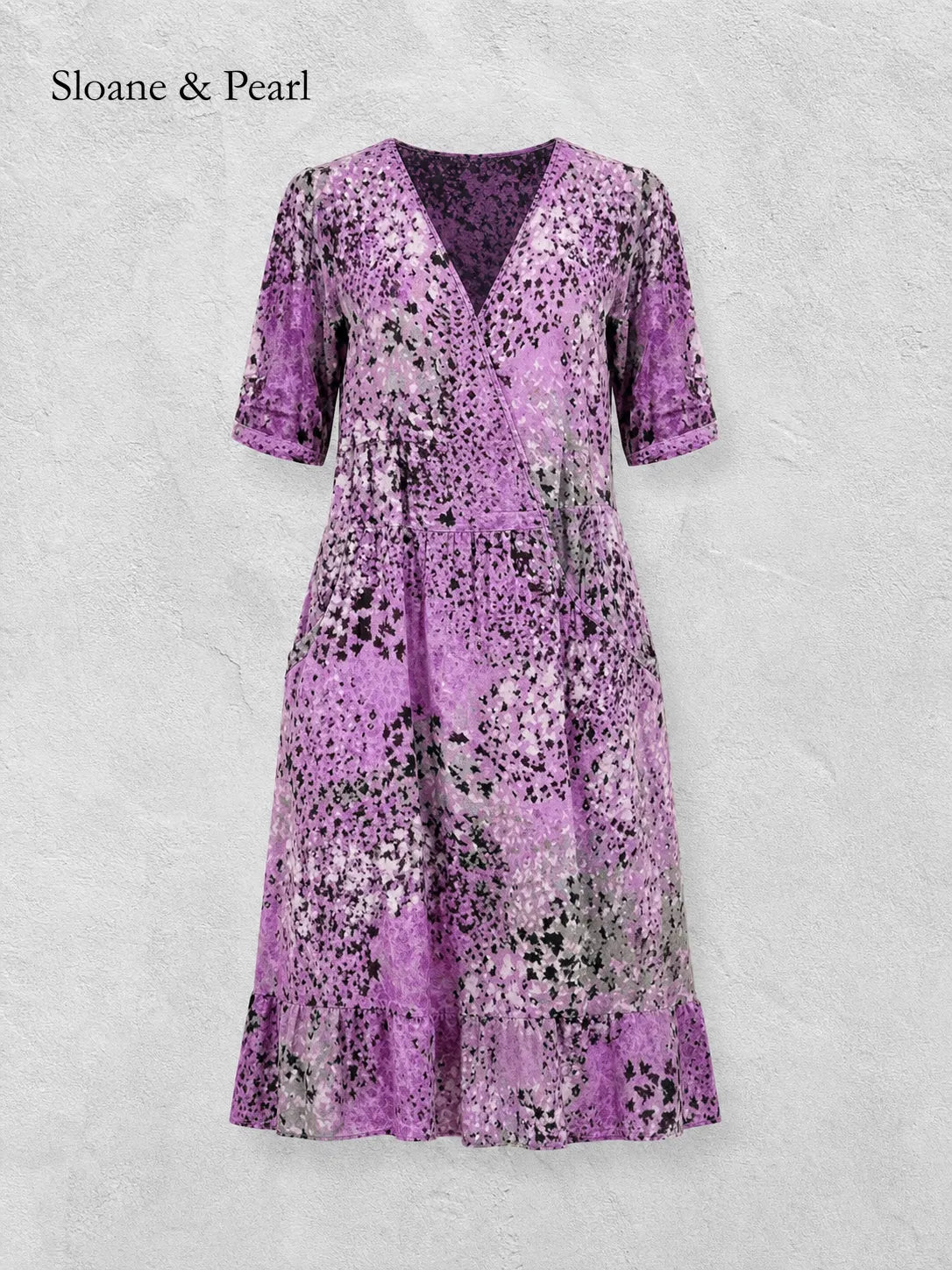 Vonnie | Vibrant Midi Dress Drape
