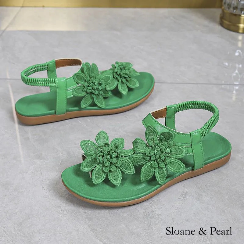 Tyson | Floral Flat Sandal