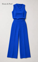 Valborg | Sleeveless Wide-Leg Jumpsuit