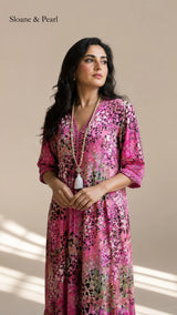 Vonnie | Vibrant Midi Dress Drape