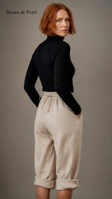 Oaklynn | Cotton Linen Relaxed Shorts