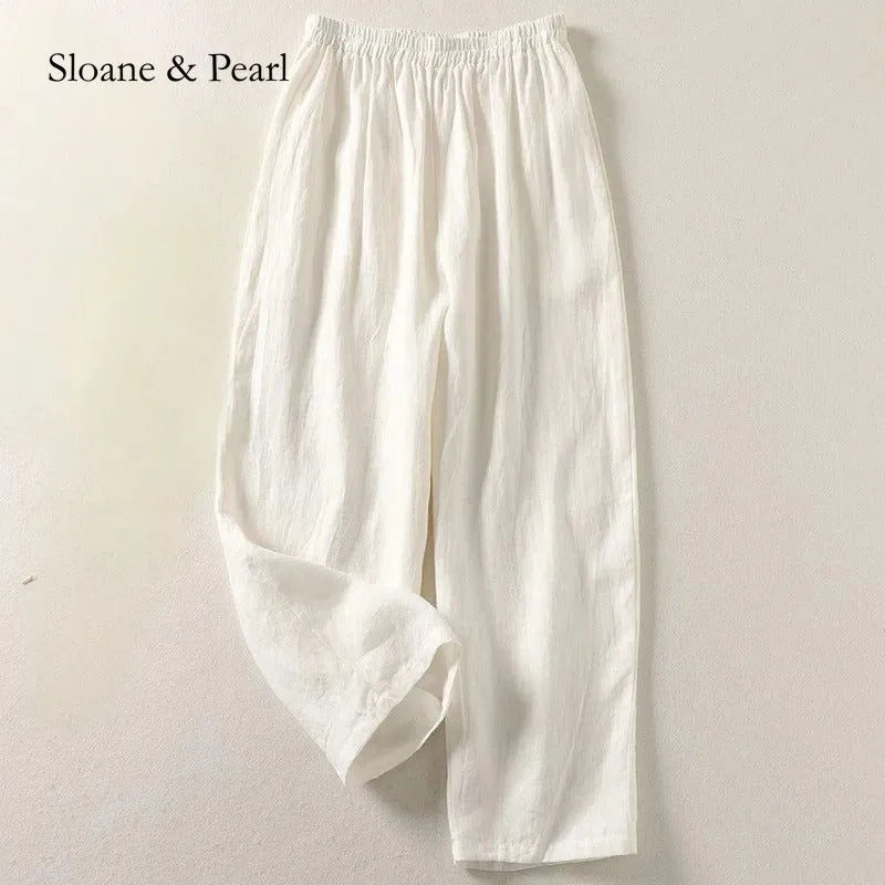 Adalyn | Airy Cotton-Linen Trousers