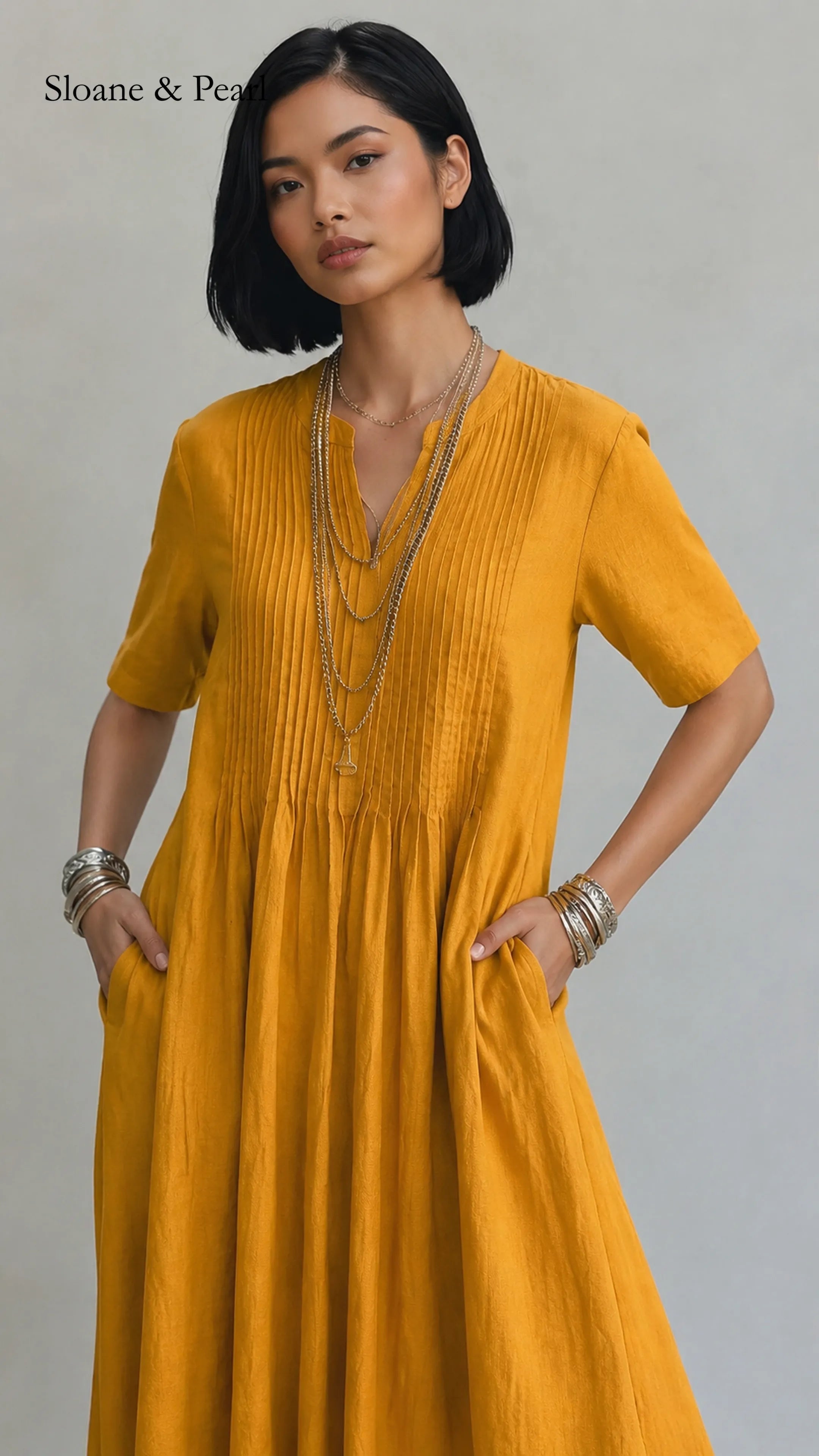 Oaklee | Pleated Dress