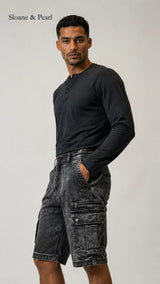 Mario | Functional Denim Cargo Short