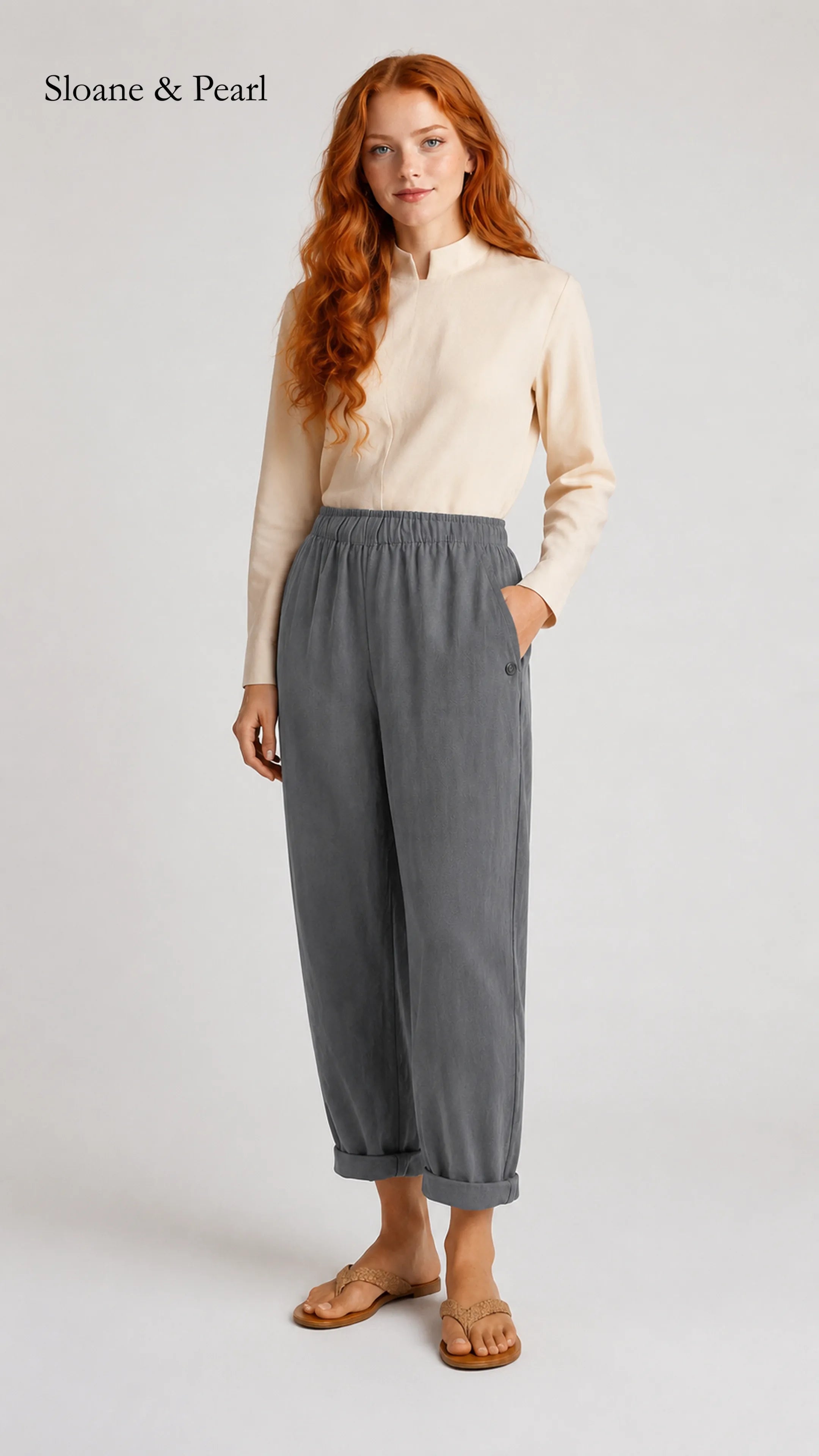Julia | Airy Linen Trousers