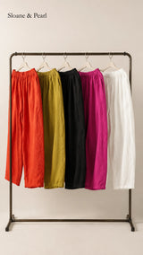 Adalyn | Airy Cotton-Linen Trousers