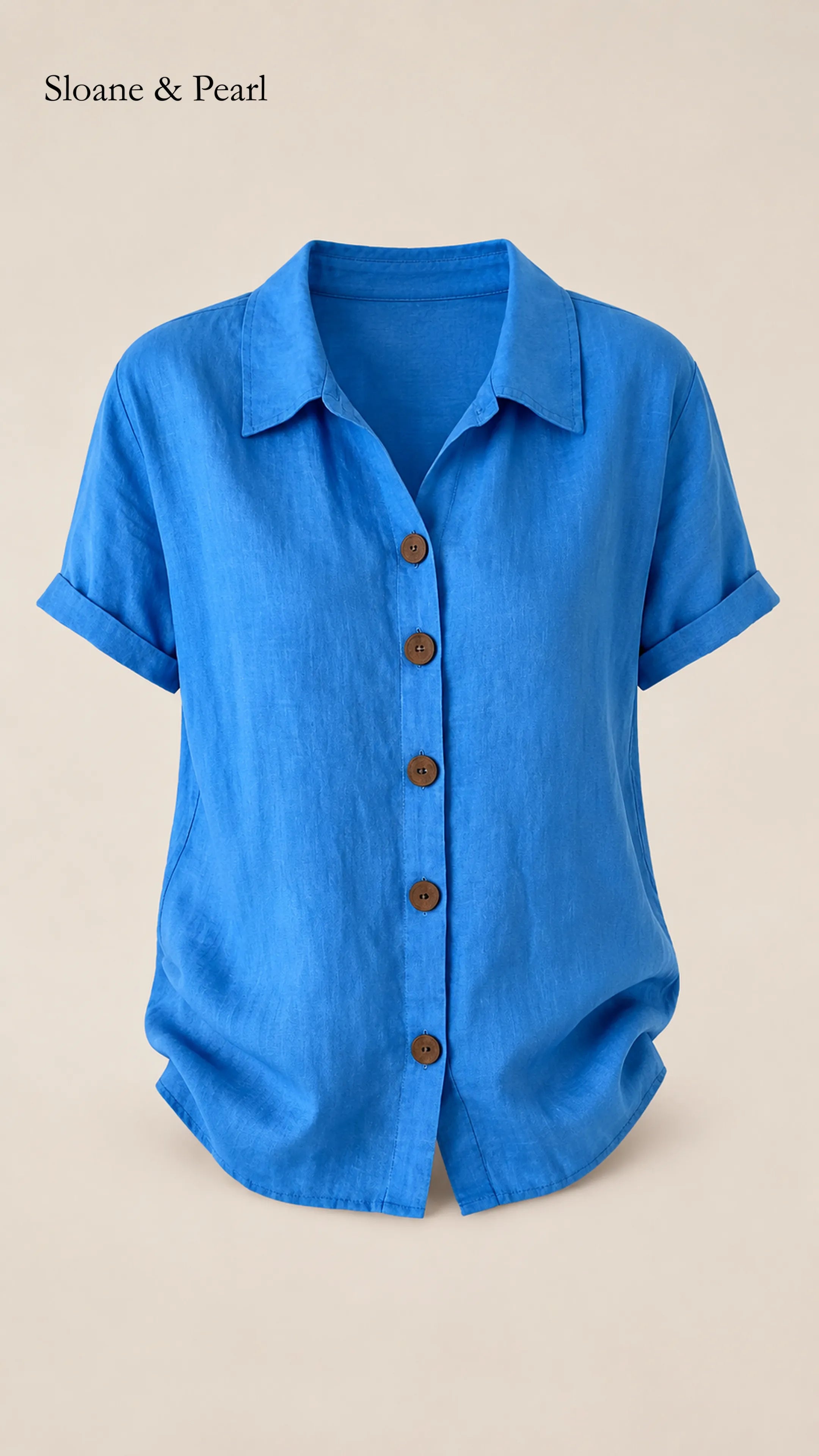 Sudie | Button-Front Cotton Blouse