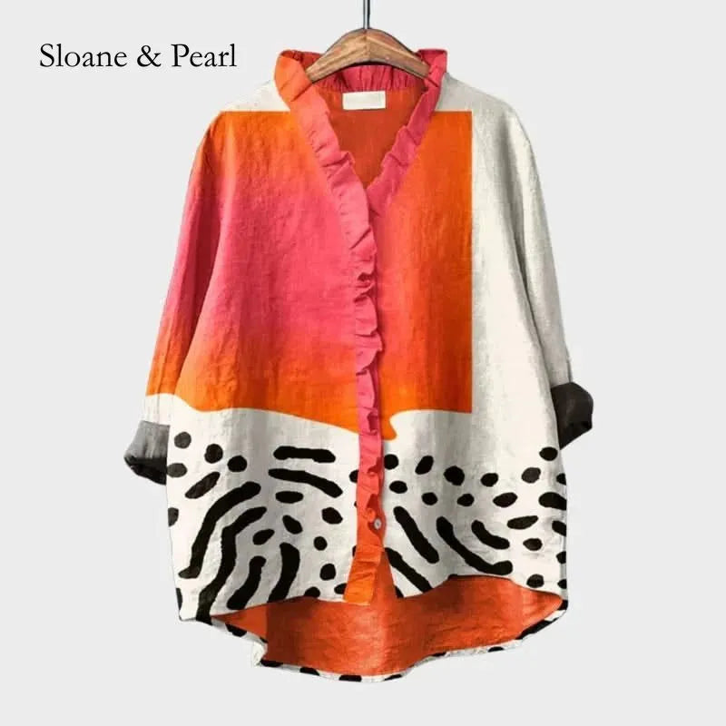 Olive | Luminous Printed Blouse