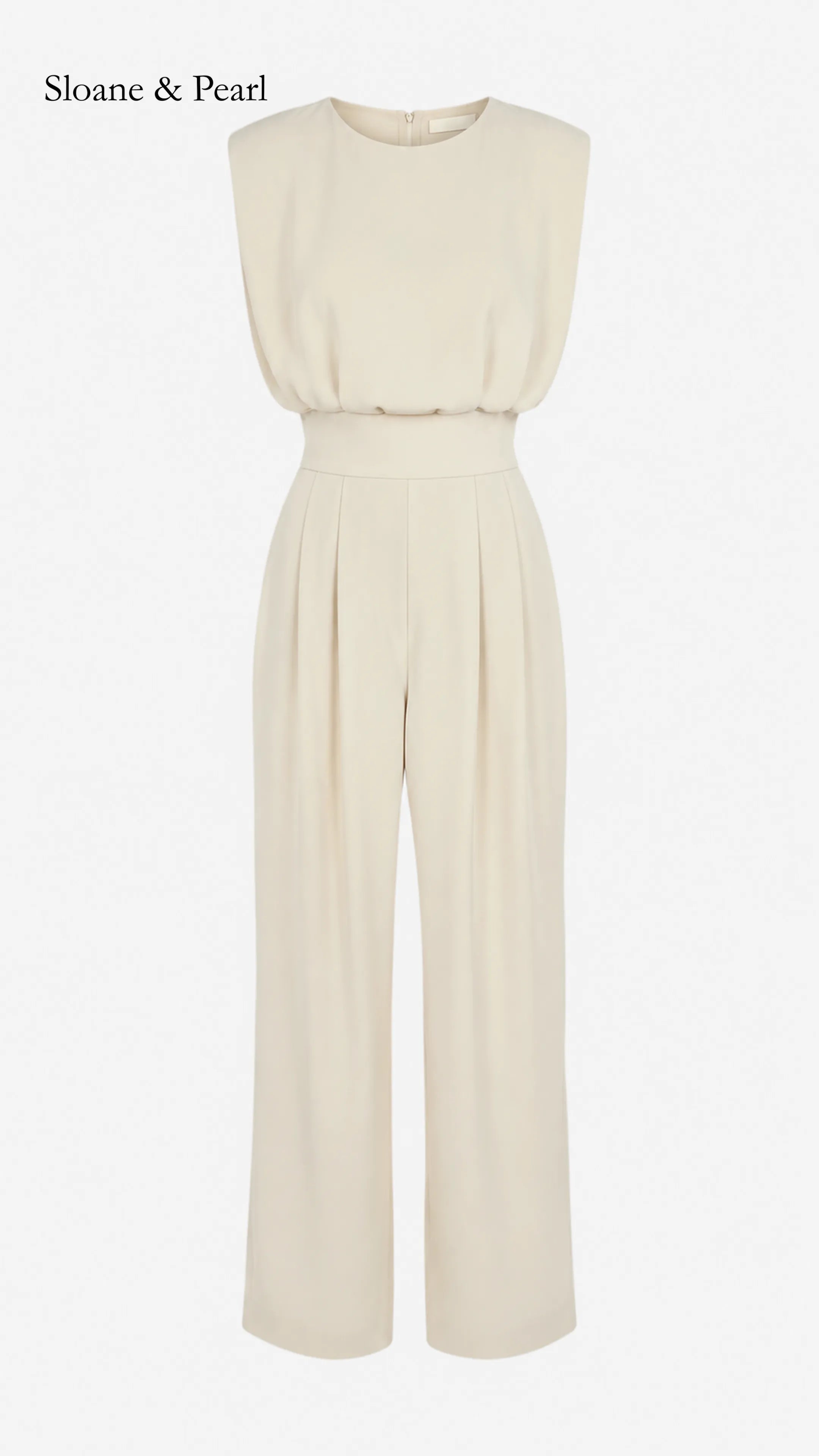 Kristina | Belted Fluid Jumpsuit