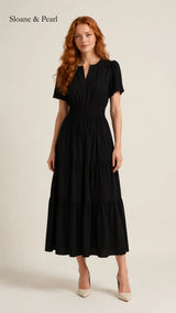 Vickie | Boho A-Line Maxi Dress