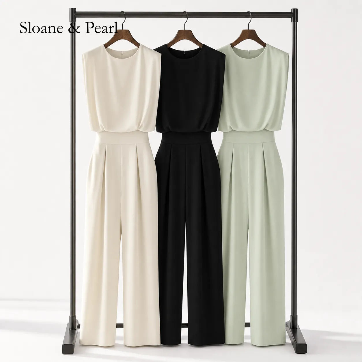 Kristina | Belted Fluid Jumpsuit