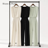 Kristina | Belted Fluid Jumpsuit