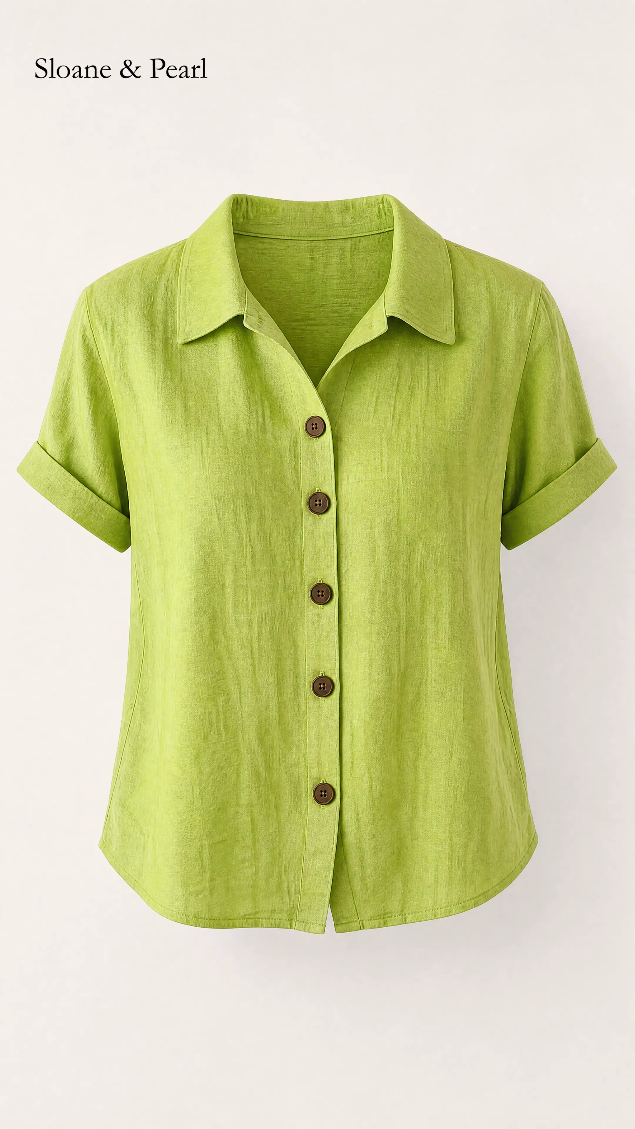 Sudie | Button-Front Cotton Blouse