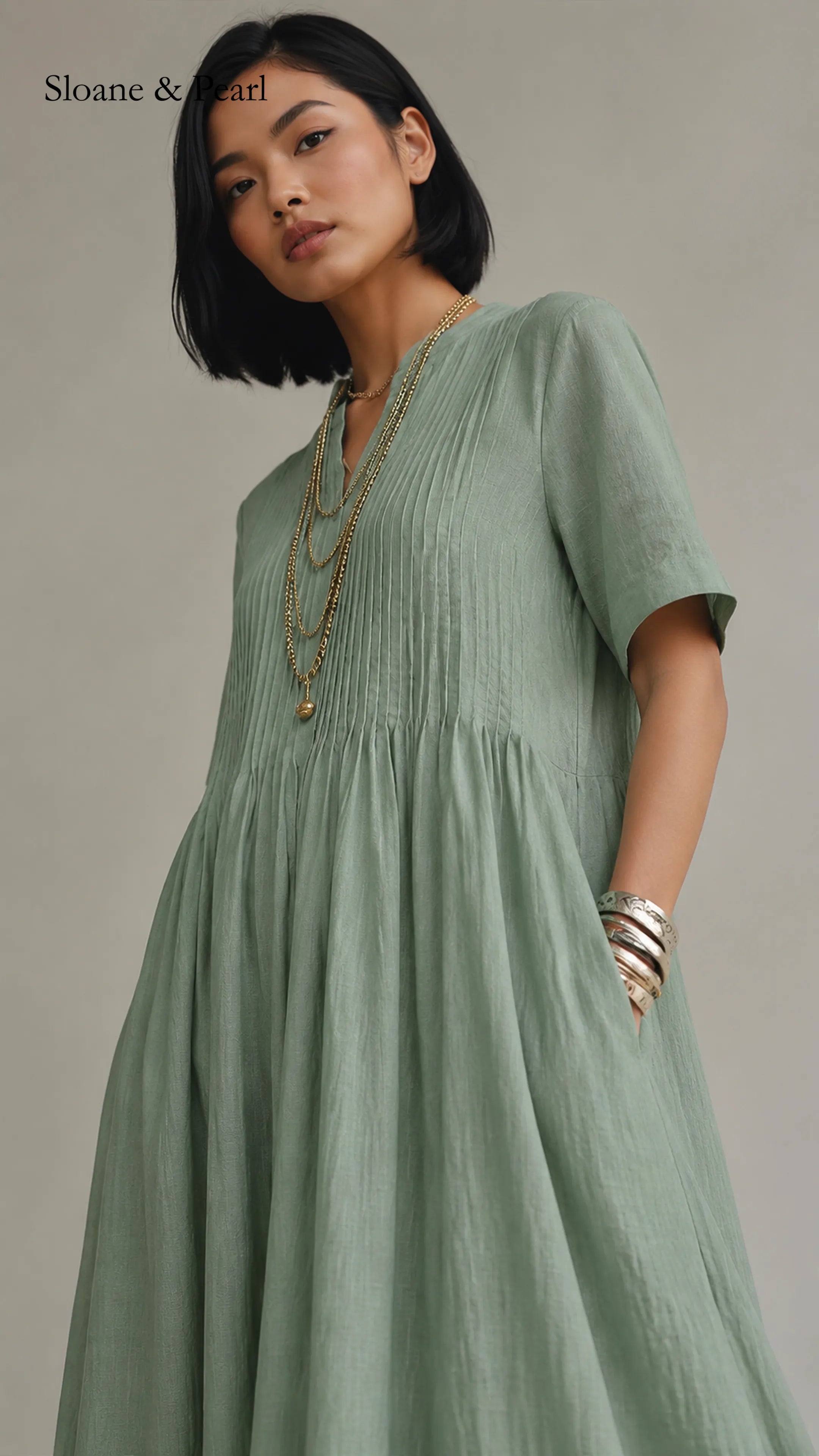 Oaklee | Pleated Dress