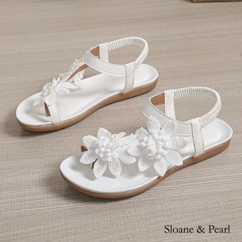Tyson | Floral Flat Sandal