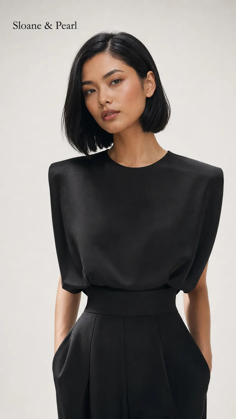 Kristina | Belted Fluid Jumpsuit