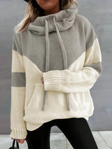 Céleste | Dual-Tone Cosy Relaxed Hoodie