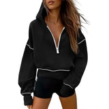 Céleste | Cropped Zip Hoodie with Stitch Detail