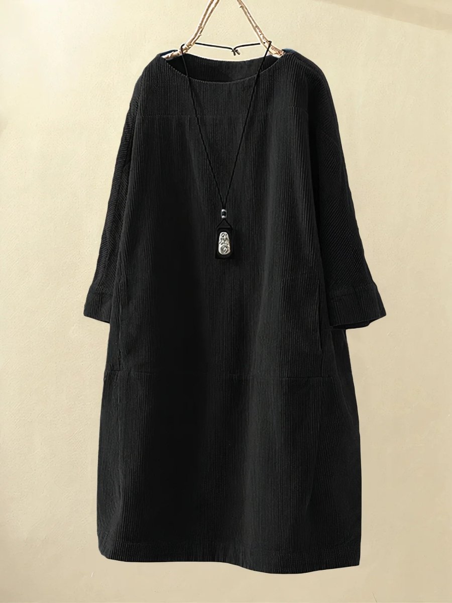 Eloise | Relaxed Corduroy Midi Dress