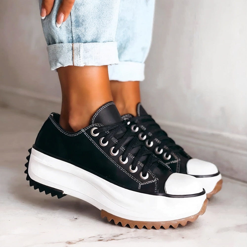 Camille | Canvas Lace-Up Everyday Sneakers