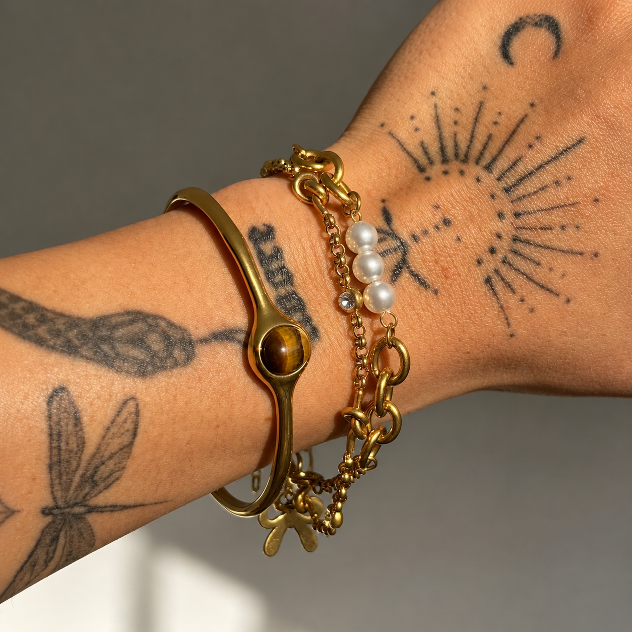 Frieda | Pearl Chain Bracelet
