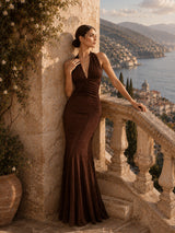 Brianne | Halter Mermaid Maxi Dress