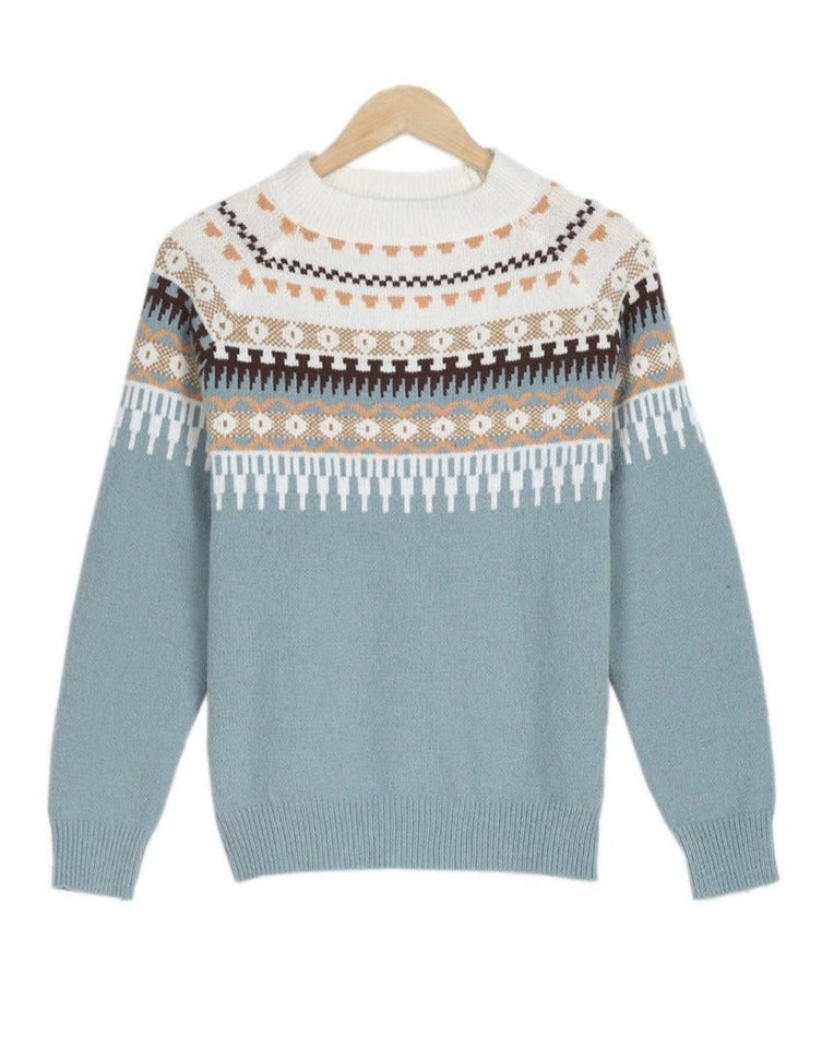 Isolde | Fair Isle Knit Sweater