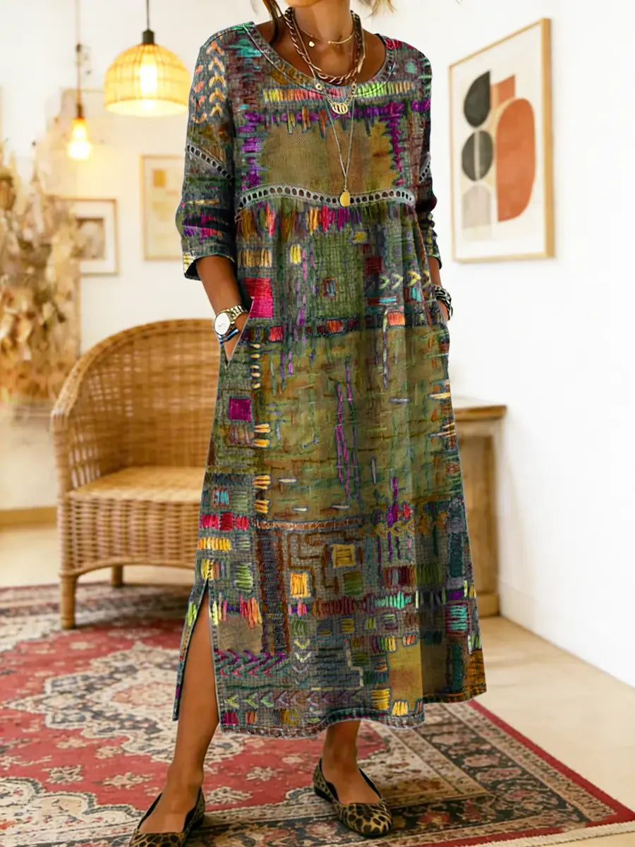 Iyla | Artisan Patchwork Maxi Dress