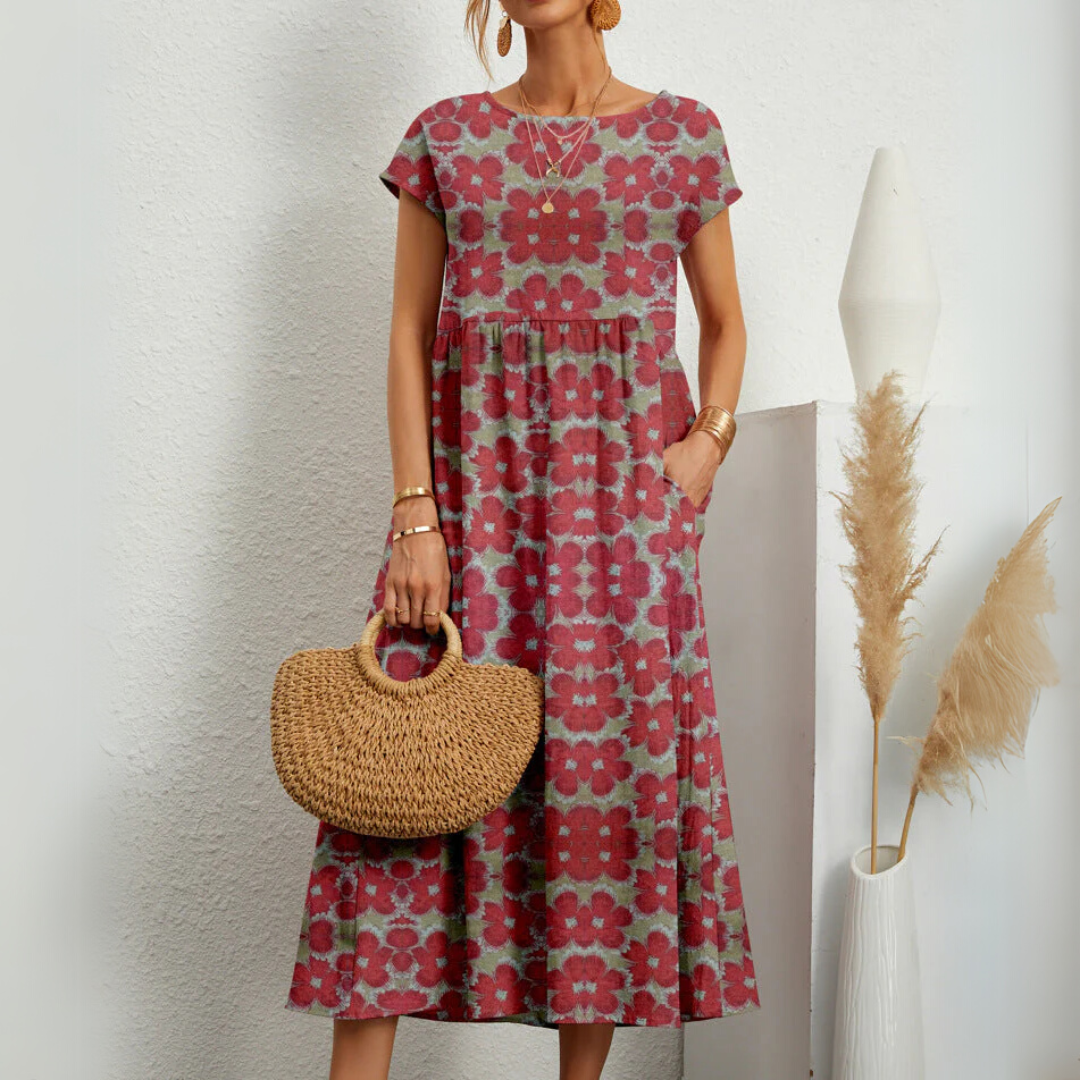 Céleste | Breezy Floral Midi Dress