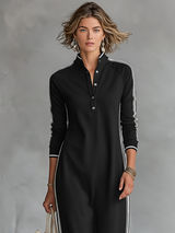Suki | Maxi Shirtdress in Black
