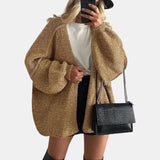 Veronika | Oversized Lantern Sleeve Knit Cardigan