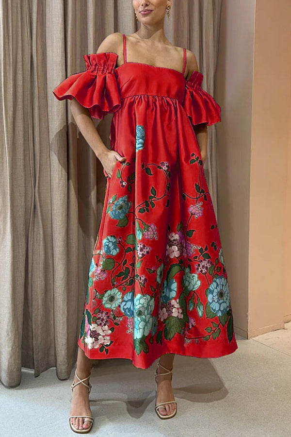 Virginia | Elegant Dress with Unique Sleeves & Pockets
