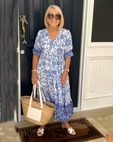 Medina | Floral Wrap Midi Dress