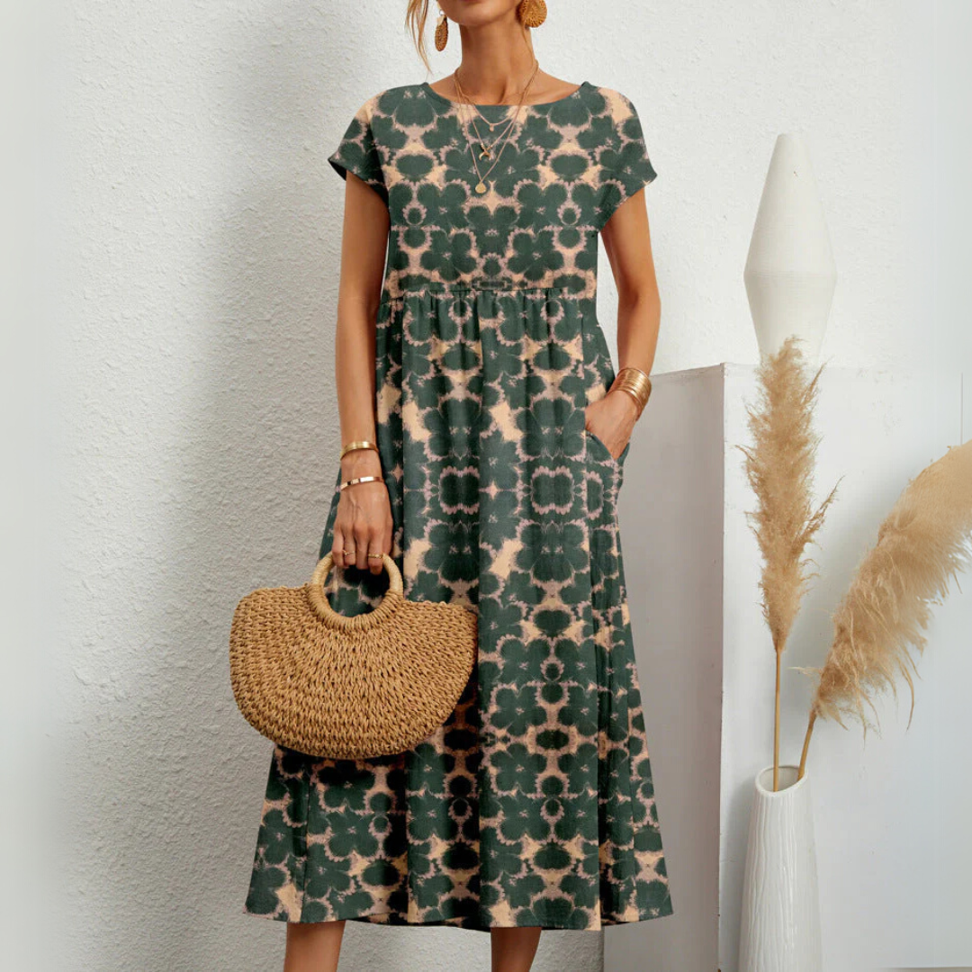 Céleste | Breezy Floral Midi Dress