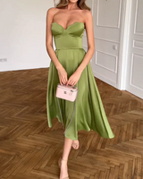 Clarissa | Strapless Midi Dress